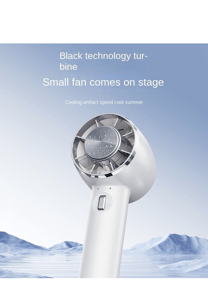 Handheld iced semiconductor refrigeration fan USB charging portable desktop outdoor small fan - Image 3