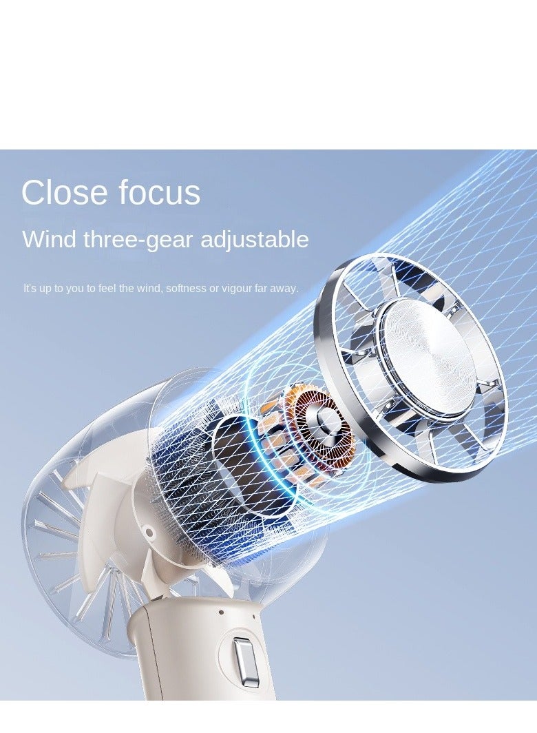 Handheld iced semiconductor refrigeration fan USB charging portable desktop outdoor small fan - Image 4