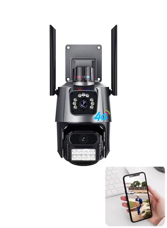 TIGER 4G LTE Outdoor Security Camera with 360° PTZ Coverage, 2MP HD Night Vision, H.265 Video Compression, SIM Card Slot, IP65 Weatherproof, Remote Mobile Control - Image 1