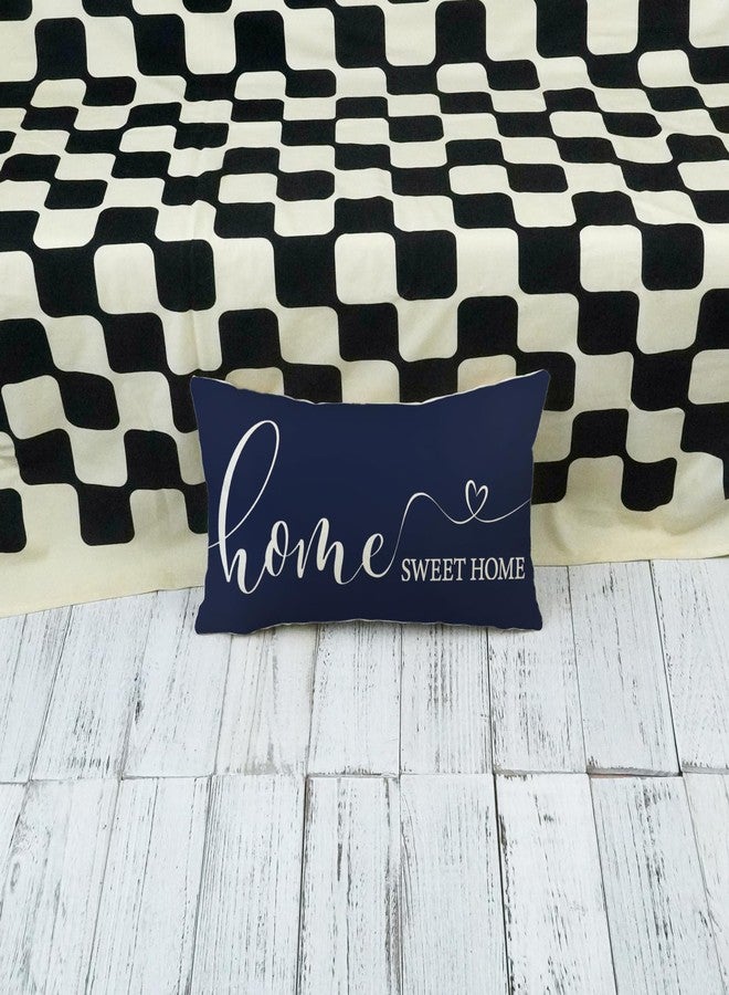 ONWAY Home Sweet Farmhouse Waterproof Throw Pillow Cover 12 x 20 Inch Indoor Outdoor Decorative Cushion Case for Home Sofa Couch Porch Decorations Navy Blue - Image 5