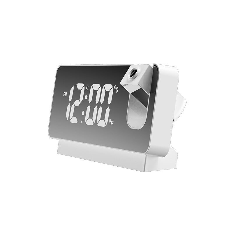 New Temperature And Humidity Multi-Function Projection Alarm Clock Creative Led Mirror Clock Electronic Digital Clock Large Screen - Image 1