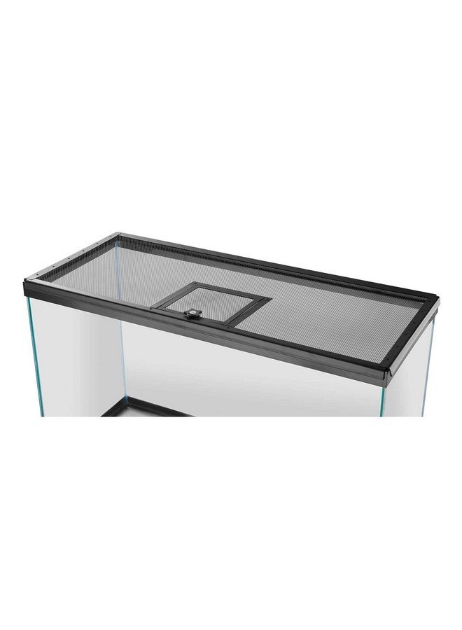 Zilla Pet Reptile Terrarium Fresh Air Screen Cover with Hinged Door 30" x 12" - Image 3