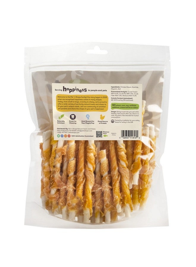 Pet 'n Shape Chik 'N Hide Twists  Chicken Wrapped Rawhide Natural Dog Treats, Small, 16 Oz - Image 2