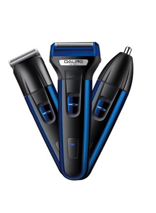 Professional Electric 3 in 1 Rechargeable Shaver Hair Trimmer Hair Clipper Nose Hair Trimmer Beard Grooming Kit with Replaceable Heads Electric Shaver Set for Trimming Sideburns Beard Nose Facial Hair Grooming Kit for Men - pzsku/ZE9008689EACA2AB3E0D5Z/45/1746520140/cbf1038f-f1a1-4a30-aea8-5ed37a4c8adf