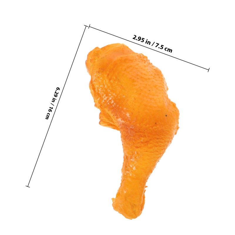 Fake Food Lifelike Chicken Leg Salt Baked Chicken Leg Food Display Photography Prop - Image 2