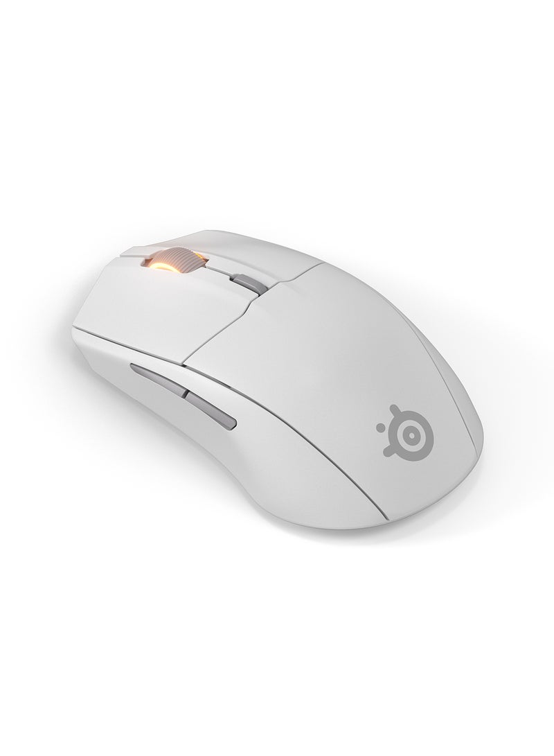 ستيل سيريز ماوس الألعاب اللاسلكي Rival 3 الجيل الثاني - 2.4GHz وبلوتوث - 18,000 DPI مستشعر بصري TrueMove Air - ضمان 60 مليون نقرة - خفيف الوزن - أقدام انزلاقية PTFE - أبيض - Image 3
