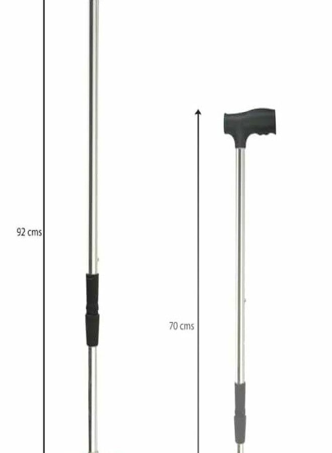 SR BIOTECH SRBIOTECH Height Adjustable Four Leg Walking Stick,Old Age Stick for Men & Women | Walk Stick for Old People | Walking Sticks for Old Age People with Enhanced Stability | Customizable Comfort - Image 5