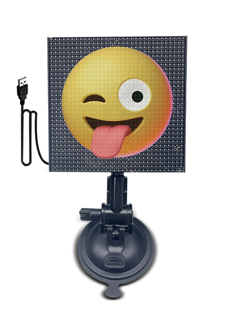 Generic - Car Rear Window LED Emoji Display App for Bluetooth Text Editing, LED Car Display Screen Rear Windshield LED Display Screen - Image 1