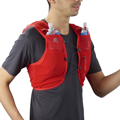 Salomon ADV HYDRA VEST 8 Running Hydration Pack , Fiery Red, XS - Image 3