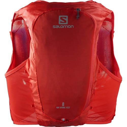 Salomon ADV HYDRA VEST 8 Running Hydration Pack , Fiery Red, XS - Image 1