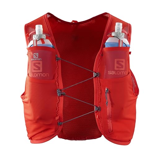 Salomon ADV HYDRA VEST 8 Running Hydration Pack , Fiery Red, XS - Image 4