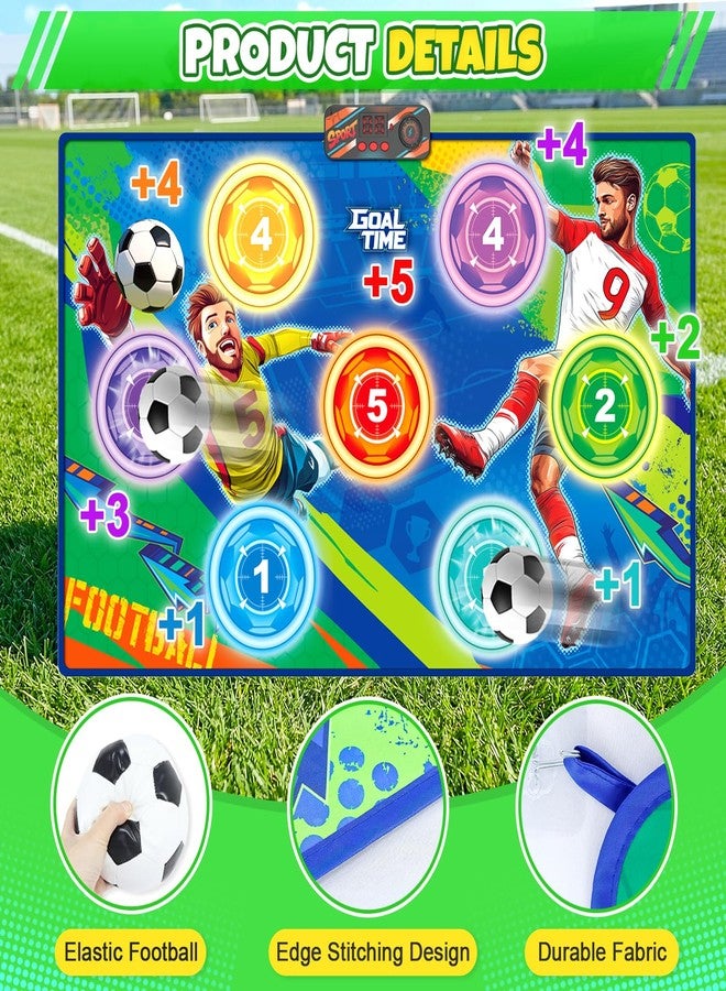 OMKSIH Electronic Soccer Game Toy Set for Kids, Soccer Trainer, Soccer Ball Game Outdoor Indoor Soccer Training Game with Scoring, 2 Soccer & 3 Modes, Soccer Robot Toys Gifts for 3-12 Years Old Boys Girls - Image 4