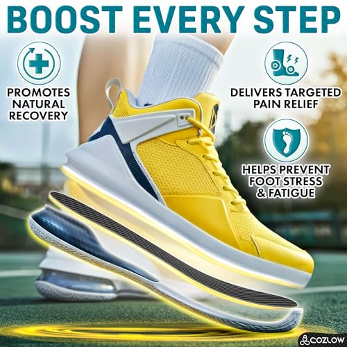 COZLOW Premium Carbon Fiber Insole 1 Pc Men 12125 Women 13 Unisex Shoe Insert Orthotic Support Stiff Foot Plate for Turf Toe Hallux Rigidus Plantar Fasciitis Flat Feet Mortons Extension - Image 5