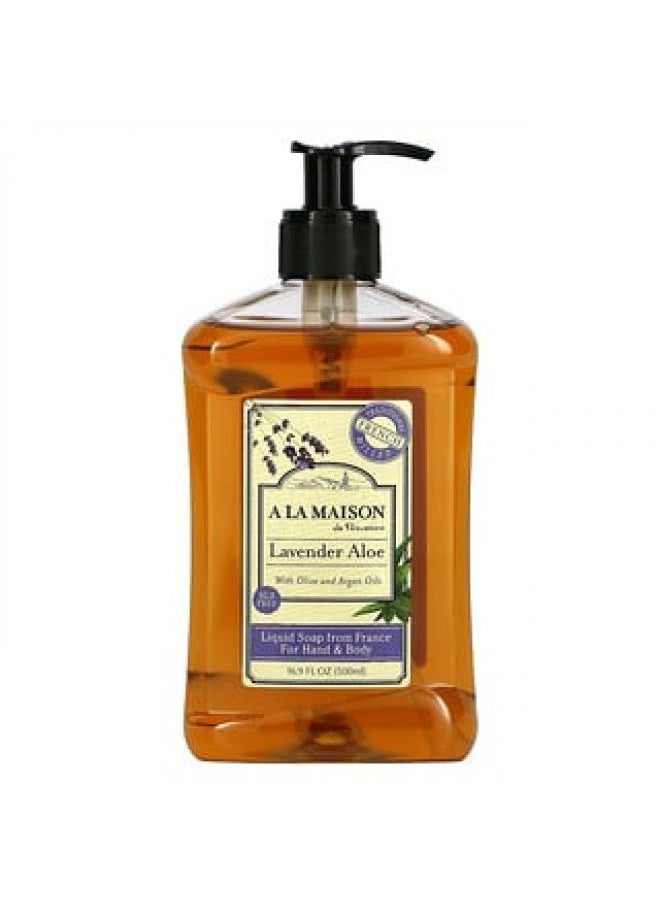 A La Maison De Provence A La Maison de Provence Liquid Soap For Hand & Body Lavender Aloe 16.9 fl oz 500 ml 