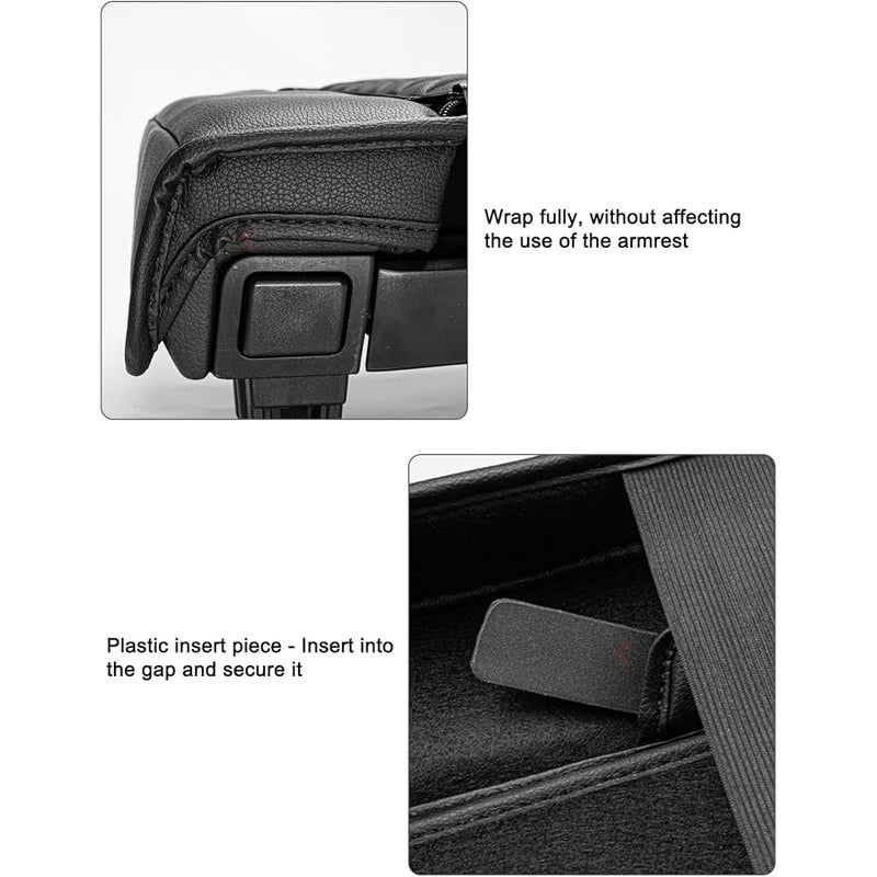 KBH Center Console Armrest Cover for Toyota Tundra 2022 2023 2024 2025 2026 & Sequoia 2023-2026, Vinyl Leather Trim, Durable Middle Console Protector, Zipper Closure, Anti-Scratch - Image 5