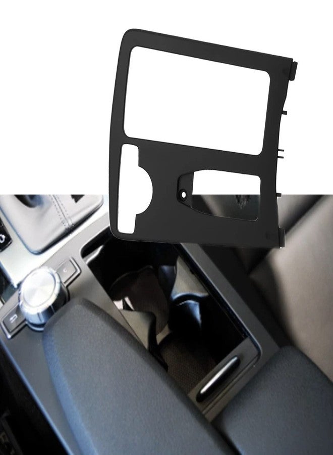 CYCDIY Black Central Armrest Cup Holder Frame Panel Trim Cover Compatible with Mercedes Benz W204 C180 C200 C220 C300 E W207 W212 E260 - Image 2