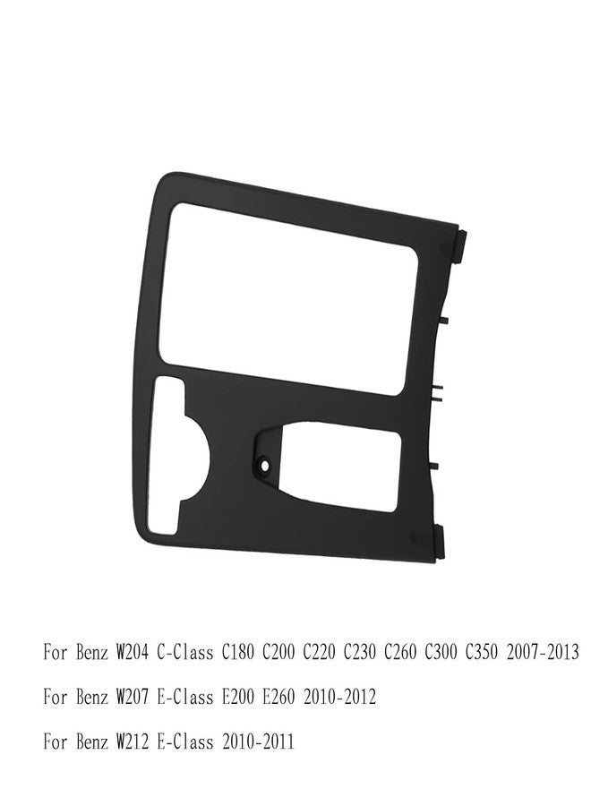 CYCDIY Black Central Armrest Cup Holder Frame Panel Trim Cover Compatible with Mercedes Benz W204 C180 C200 C220 C300 E W207 W212 E260 - Image 3