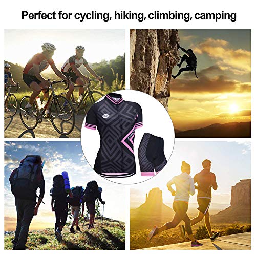ZEROBIKE® Women's Short Sleeve Cycling Jersey Jacket Cycling Shirt Quick Dry Breathable Mountain Clothing Bike Top - Image 5