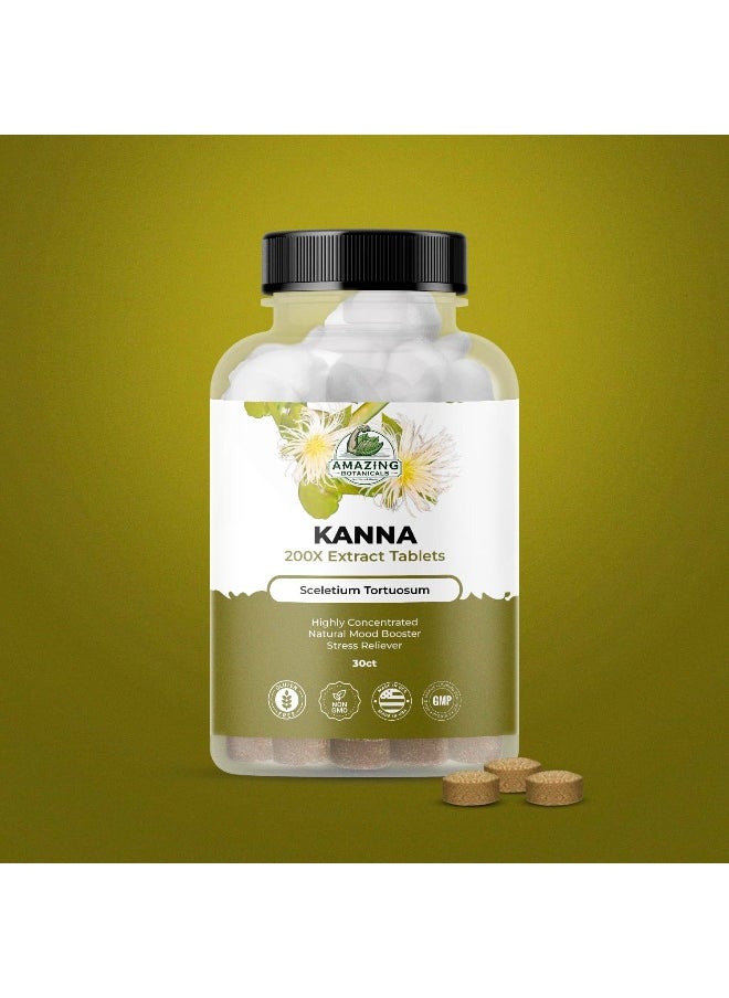 Amazing Botanicals Kanna Extract Tablets - Sceletium Tortuosum, 10,000 Mg Each - Enhances Energy, Boosts Mood, Immune System Booster, 30 Tablets  - Image 2