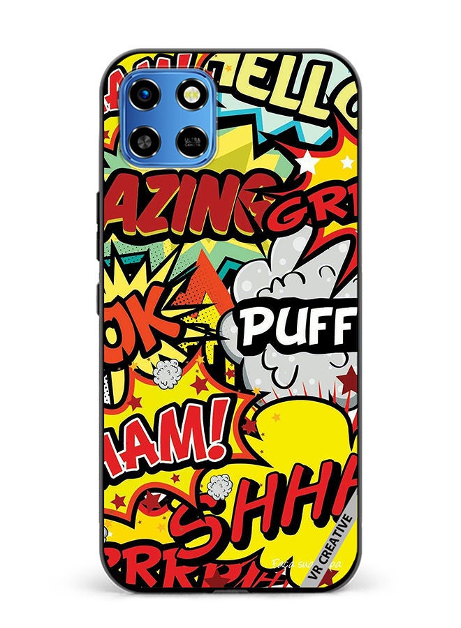 VR CREATIVE Protective Case Cover For Infinix Smart 6 HD Multibrand Stickers Design Multicolour - Image 1