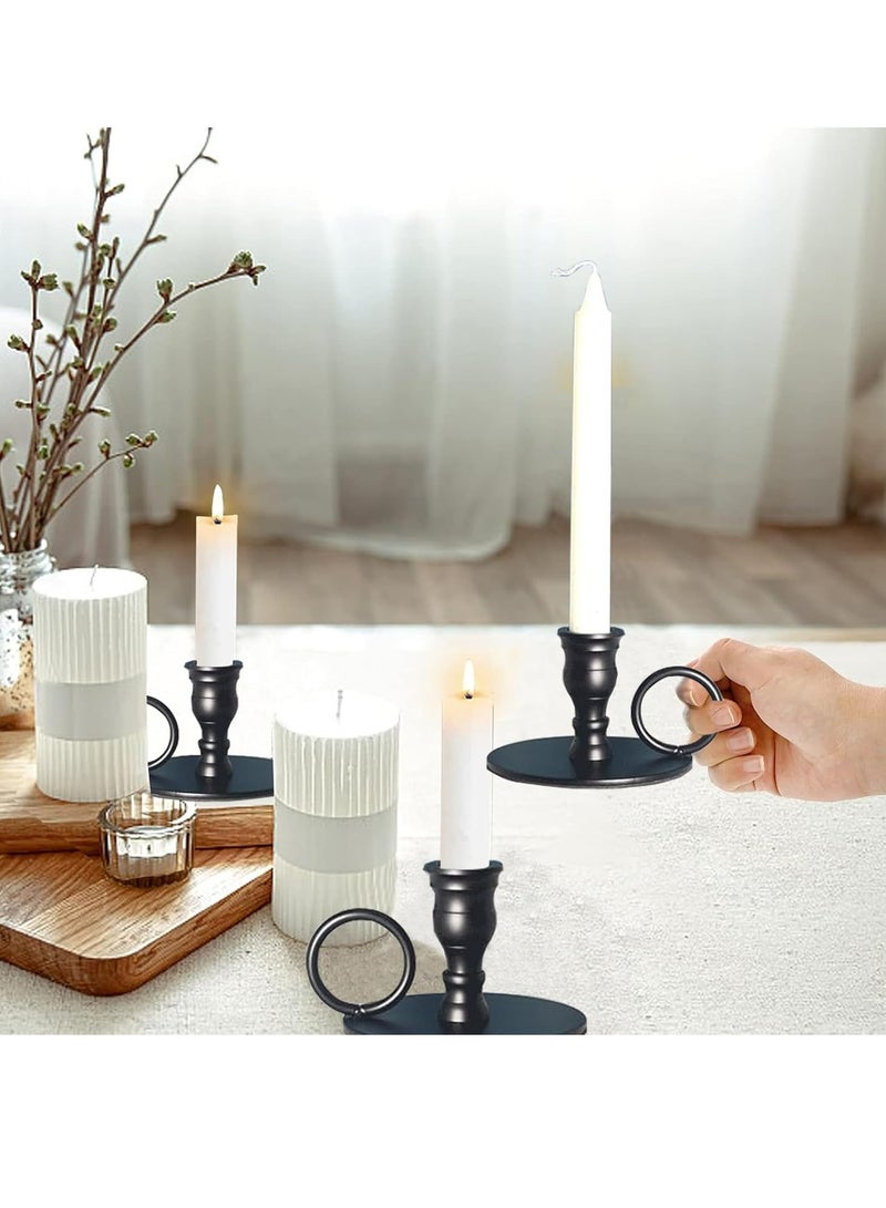 Loquat Candle Holders Set of 2  Taper Candlestick Holders Metal Candle Holder for Home Decor, Party, Gift - Image 5