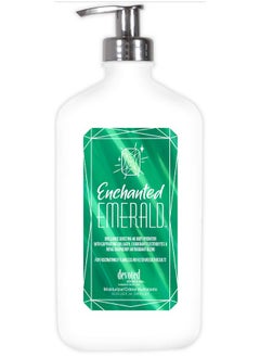 مرطب Enchanted Emerald من Devoted Creations - مرطب للجسم Brilliance Boosting 4K مع الكولاجين الجذاب والإلكتروليتات الوفيرة ومزيج مضادات الأكسدة Royal Raspberry 18.25 أونصة.