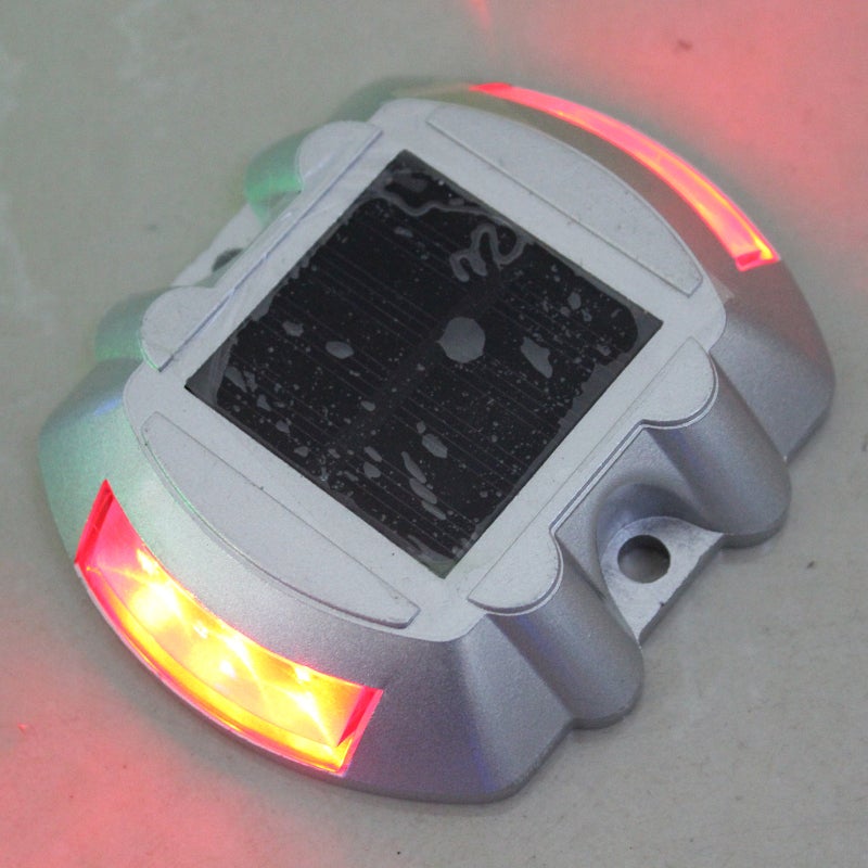Solar Powered Energy Driveway Lamp Sensitive Light Control Flash Lighting Effect Built-in 600mAh High Capacity Rechargeable Battery Good Bearing Capacity for Street Avenue Highway Parking Lot - Image 4