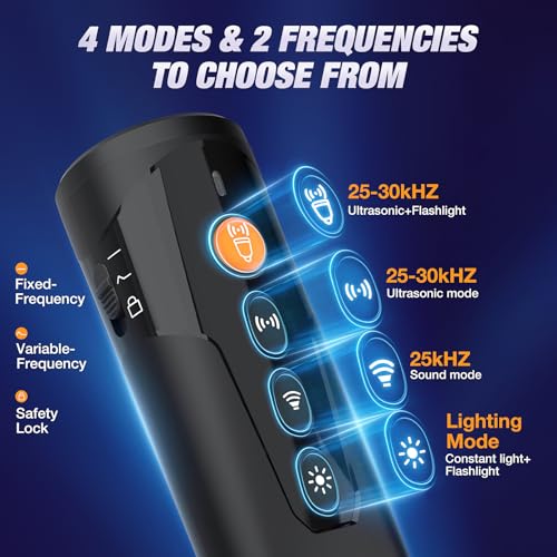 AOZOOM Dog Bark Deterrent Devices, Anti Barking Device for Dogs with 3X Sonic Emitters, Ultrasonic Anti-Barking Devices with 23FT Long Range, Efficient for Stopping Dogs from Barking Indoor & Outdoor - Image 3