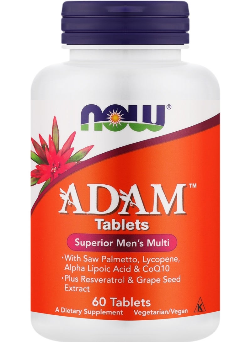 now Adam Superior Men'S Multi Tablets 60'S