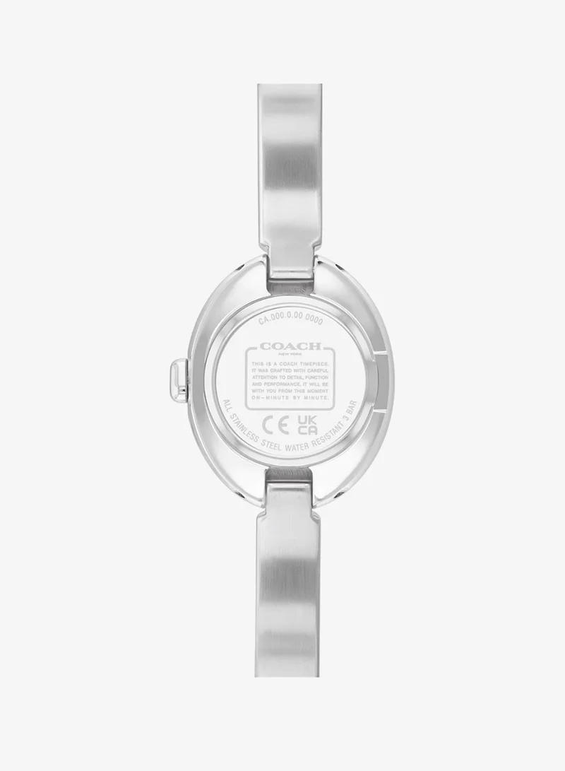 Coach  2-Hand Sammy Collection Watch For Women With Silver Stainless Steel Bracelet - 14504483 for Women | Best Price UAE