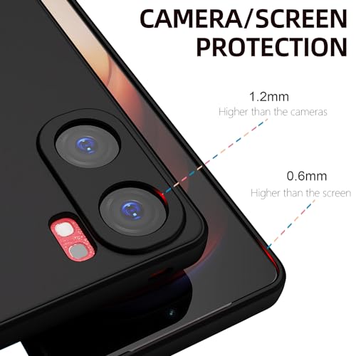 Kapa Matte Protective Lens Flexible Back Cover for IQOO Neo 9 Pro | Slim Silicone with Soft Lining Shockproof Full Body Bumper Case (Black) - Image 3