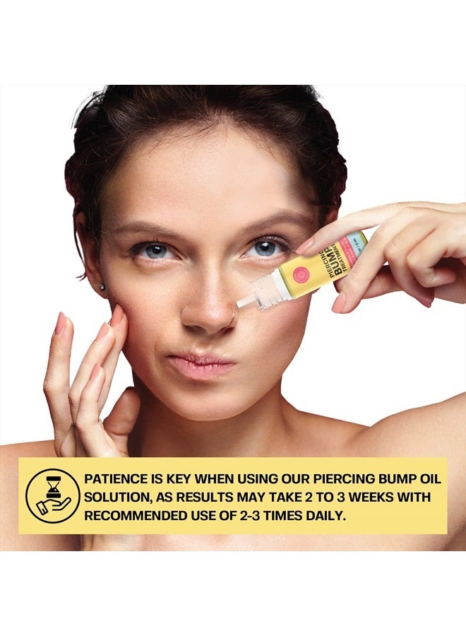 BASE LABORATORIES Piercing Bump Solution & Keloid Bump Removal | Soothing Piercing Aftercare for Piercing Bumps & Keloid Scar Removal | Ear & Nose Keloid Bumps Piercing Aftercare Solution Oil | 0.5 oz - Image 5