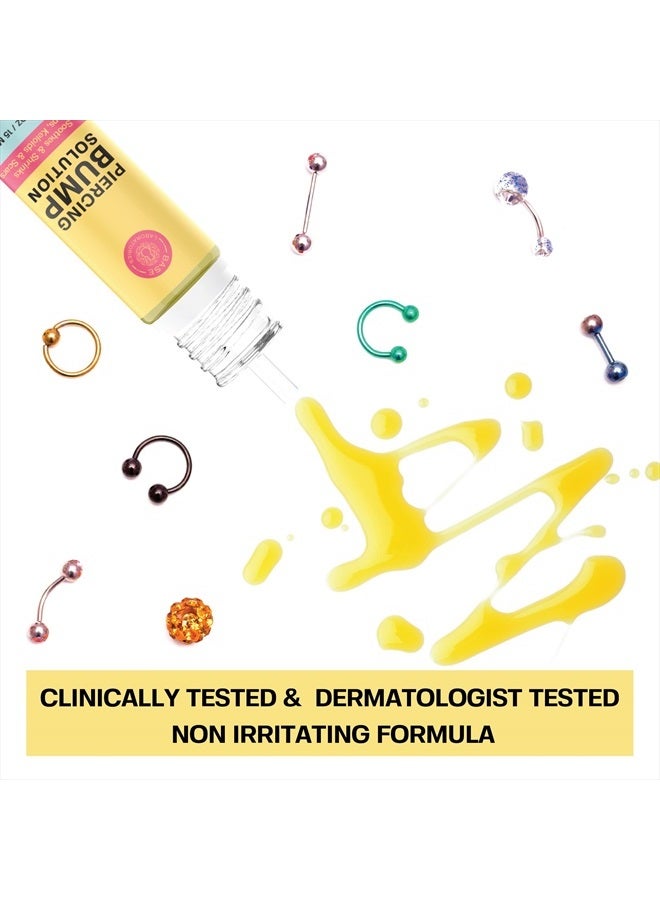 BASE LABORATORIES Piercing Bump Solution & Keloid Bump Removal | Soothing Piercing Aftercare for Piercing Bumps & Keloid Scar Removal | Ear & Nose Keloid Bumps Piercing Aftercare Solution Oil | 0.5 oz - Image 4