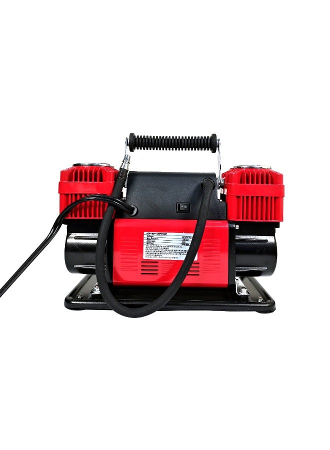 ROCA Portable Dual-Cylinder Air Compressor 300LPM 150PSI w/ 1.5HP Motor & 90A Digital AutoStop, 12V Heavy Duty Tire Inflator Pump for Off-Road/Desert, Aluminum Heat Dissipation (WM102-15C) - Image 2