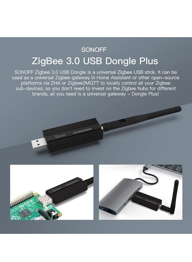SONOFF SONOFF ZBdongle-P, Universal Zigbee USB Gateway with Antenna, Works with Alexa & Google Home, IoBroker, Wireless Zigbee 3.0 USB Adapter(1 Pack)  - Image 2