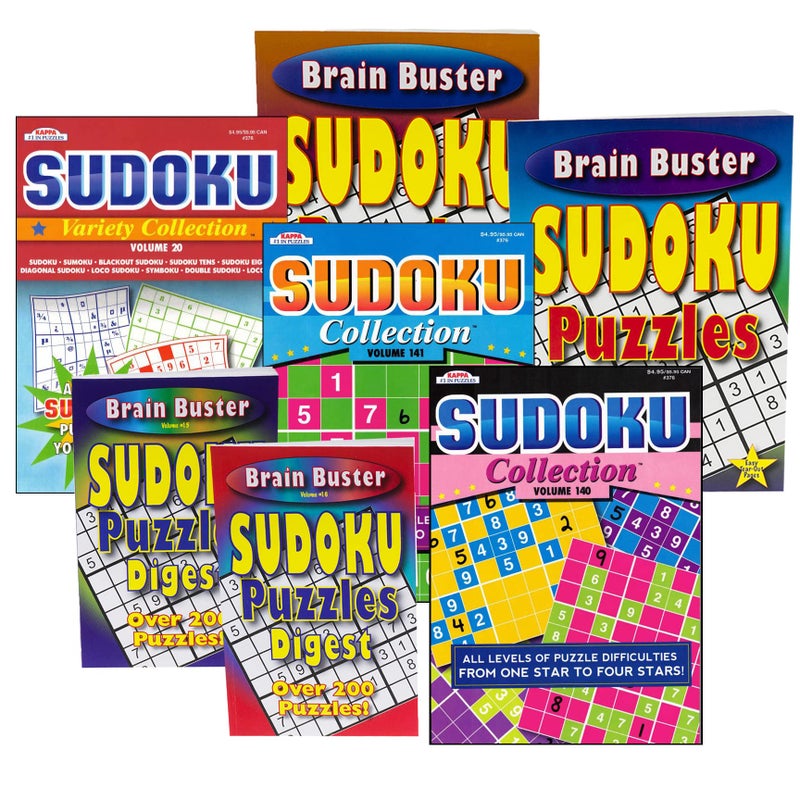 Ultimate 7-Pack Sudoku Bundle: Engaging Puzzles and Mind-Stimulating Challenges for Brain Health and Fun - Image 1