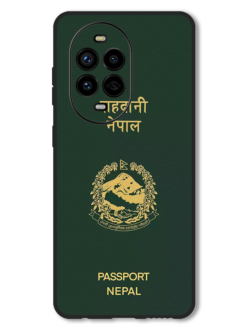 Theodor Case Compatible with Huawei Nova 13 Pro Protection Shockproof Bumper Cover Nepal Passport - Image 1