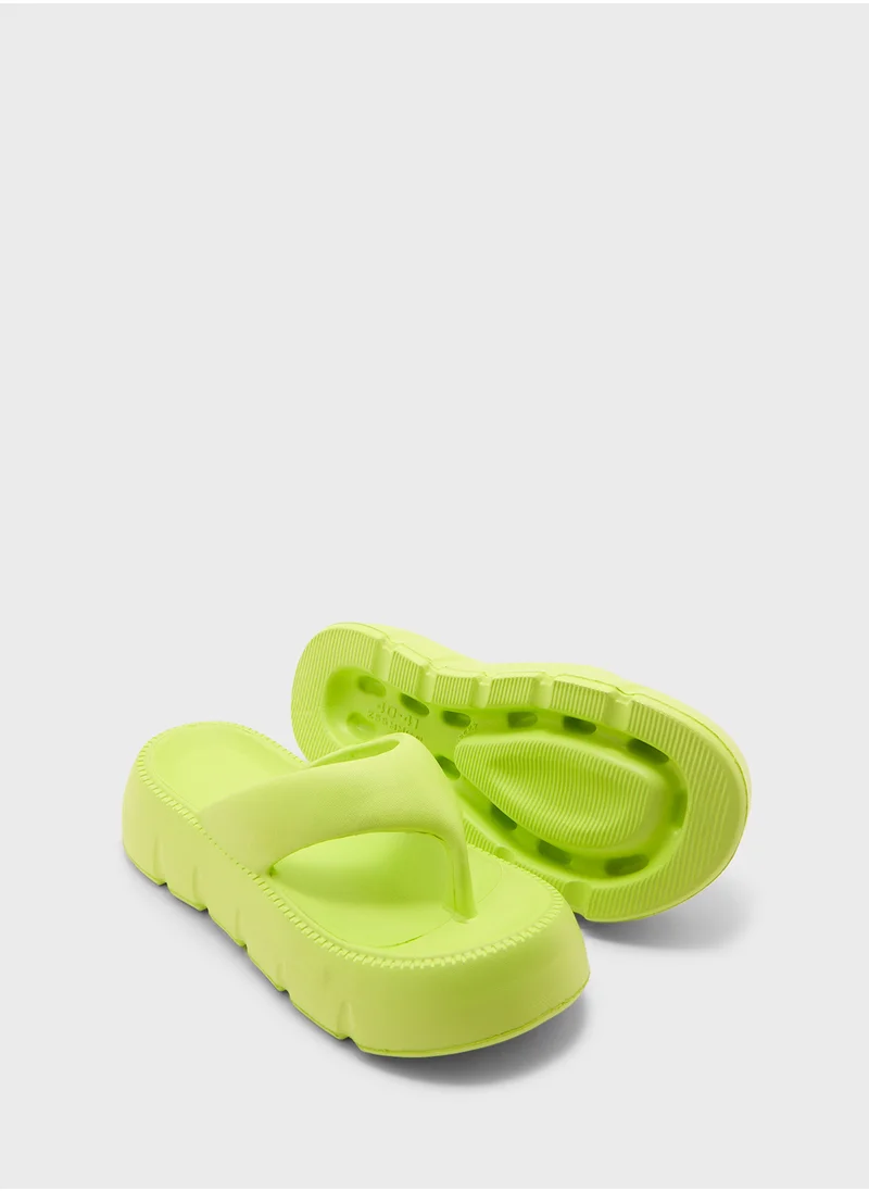 Ginger Chunky Toe Post Flipflop
