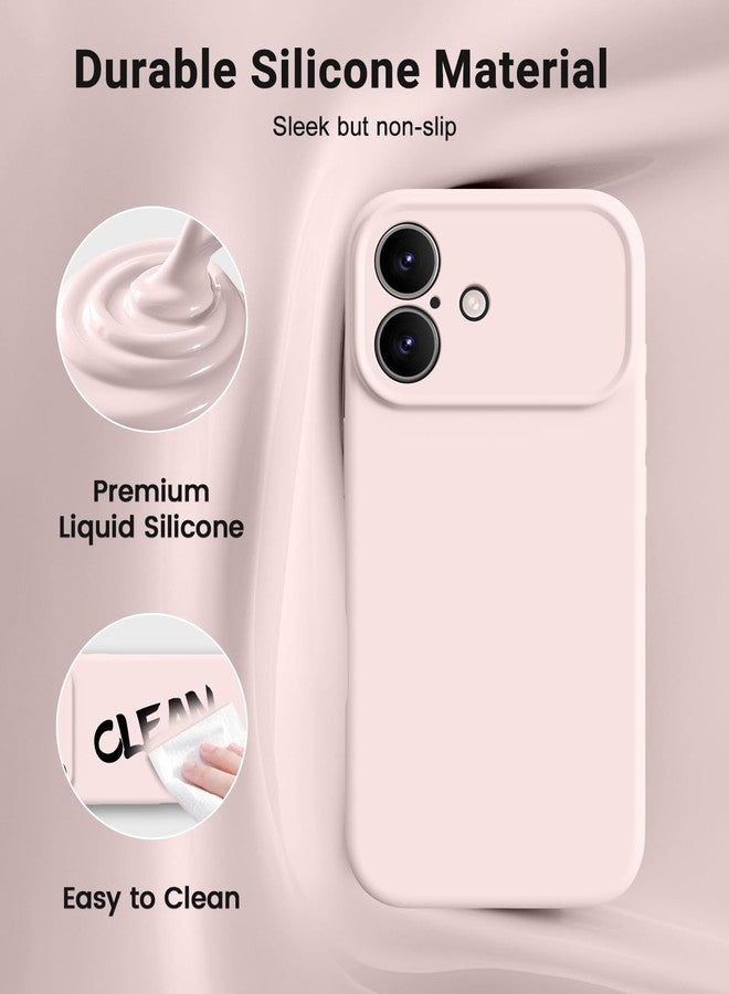 OTOFLY Magnetic for iPhone 17 Case,Compatible with Magsafe,Classic Liquid Silicone Mobile Phone Case,Integrated Camera Control Button,Anti-Scratch Microfiber Lining,Chalk Pink - Image 2