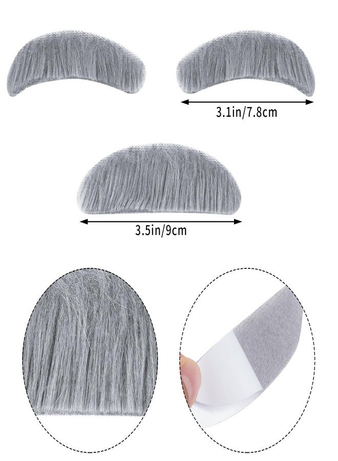 mifengda Kids Old Man 100 Day of School Grandpa Costume for Boys - 1920s Outfit Halloween Dress Up Set Including Bow Tie, Beard, Eyebrow, Suspenders, Glasses - Image 3