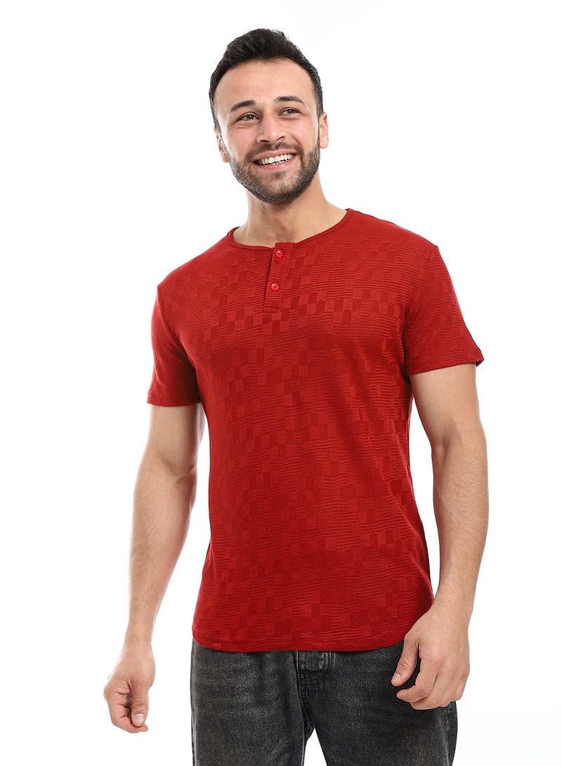 Caesar Mens T- Shirt With Half Sleeves And Round Neck - Image 1