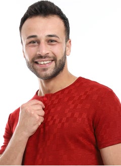 Caesar Mens T- Shirt With Half Sleeves And Round Neck  - Image 3