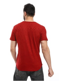 Caesar Mens T- Shirt With Half Sleeves And Round Neck  - Image 4