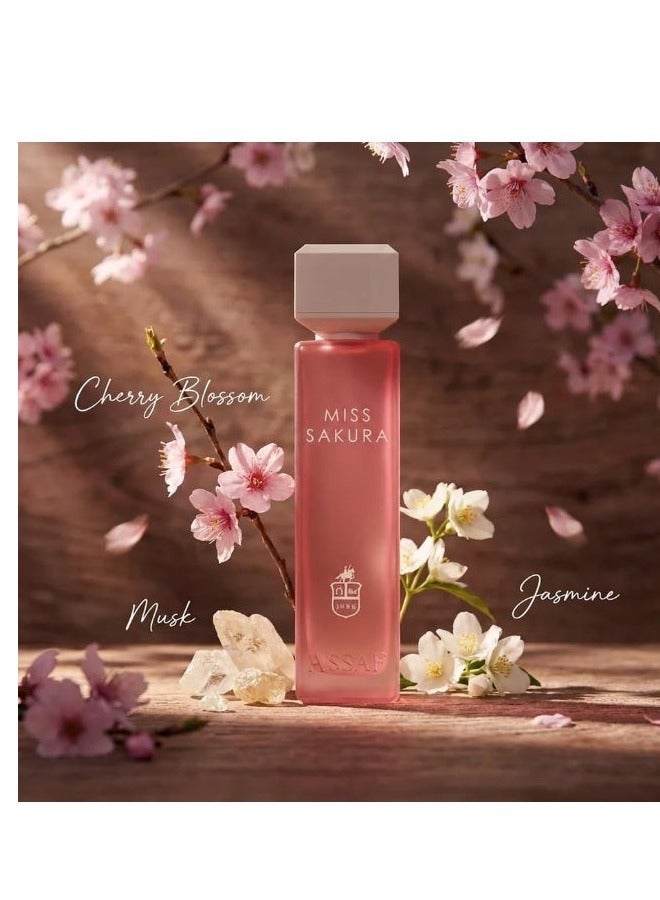 عساف عطر أساف ميس ساكورا 200 مل 🌸 | عطر زهري فاكهي يدوم طويلاً للنساء 💕 | رائحة زهر الكرز الناعمة والحلوة | عطر فاخر ومميز | أصلي 100% ومضمون 💯 - Image 2