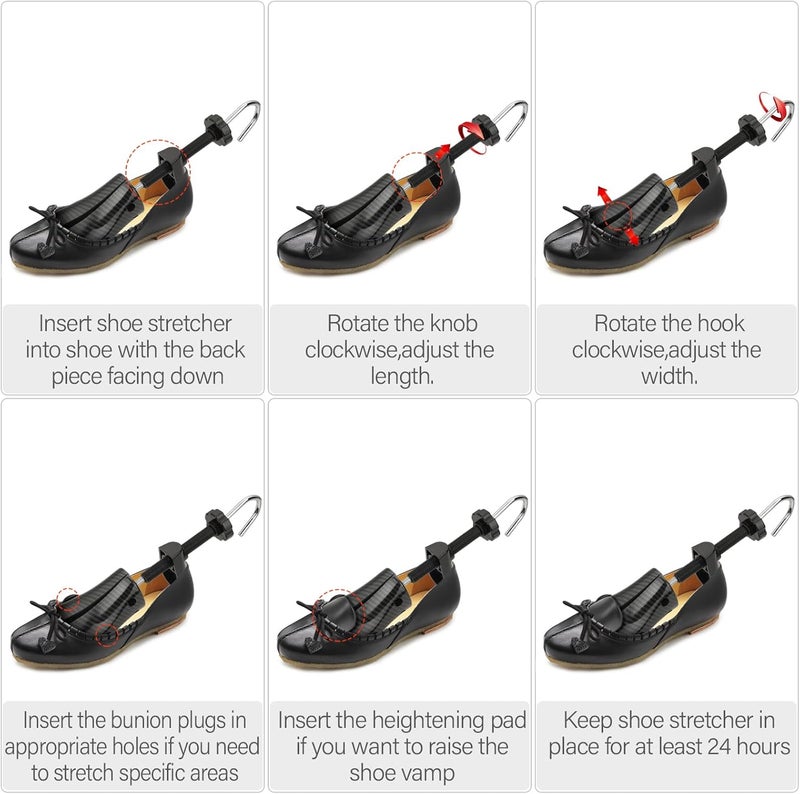 Miserwe Shoe Stretcher with Carrying Bag Professional Adjustable Shoe Stretcher for Men and Women - Image 4