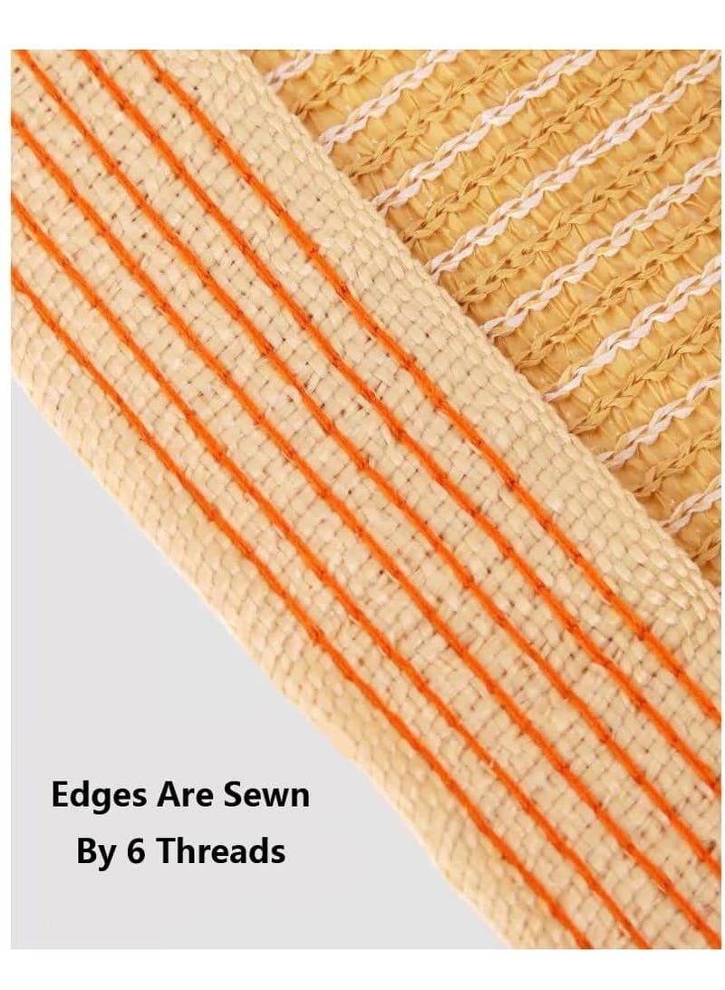 Captaintech 4x5m Shade Cloth, Rectangle Awning, Sun Shade 95% Outdoor Shade Sails, Outdoor UV Block Cover, Perfect for Outdoor Patio Garden Yard Backyard Pergola Decking Swimming Pool  - Image 3