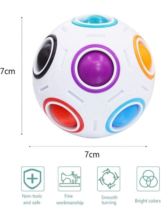 Fidget Ball Speed Cube Puzzle Ball Cube Brain Teasers Educational Toy For Kids and Adults - Image 2