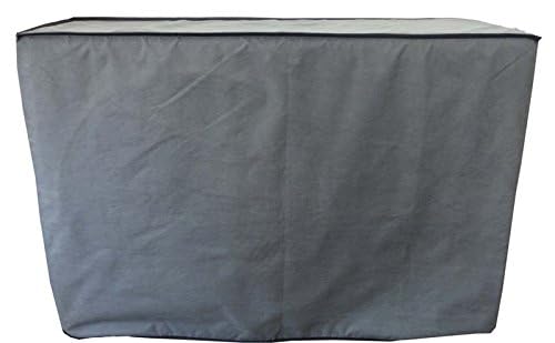 Lithara Polyester Waterproof Printed Ac Cover For Split Ac 2 Ton Outdoor Unit | All Weather Cover | Elastic Stretchable | (Grey) - Image 2
