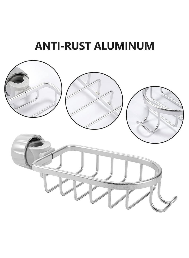 MODERN HOME - Kitchen Sponge Holder, Kitchen Cleaning Tools Holder, Bath Soap Holder, Good Organizer For Kitchen Tools, Made Of Rust Resistant Aluminum - Image 1
