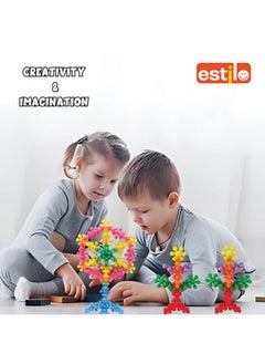 Estilo Estilo Premium 100 Pcs Set Star Links Interlocking Building Blocks | Learning & Educational Toys for 6 Months+ Babies & Kids STEM Toys for Preschool Kids |Construction Blocks for Kids  - Image 5